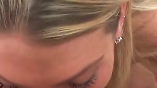 Petite milf Stevie Smith pov deepthroat blowjob and cum swallow
