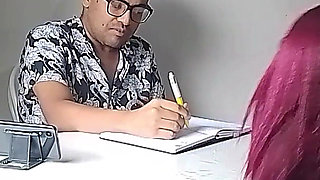 A Hot Interview with Her Big Tits and Ass.