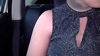 Risky Public Trip in Full Pantyhose Encasement Nylon Doll in the Car