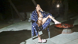 Real Amateur Dogging Hotwife Invites Stranger to Fuck Her Outdoors.