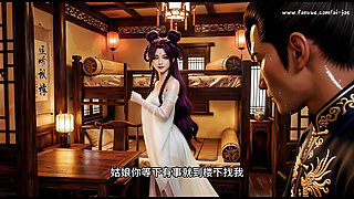 The purple-haired girl with two ponytails, with extremely smooth animation. Episode 1 AI-generated