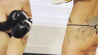 Nadia White Vs Andi Vicious in a Topless Boxing Match
