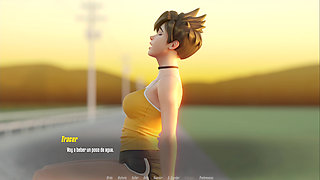 Overwatch XXX - Fucking Tracer's Pussy from Overwatch - Tracer Route