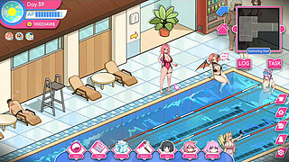 Hentai Game - Minami Hentai Gallery Scene Pool Sex 3 - Lifeguard Holic