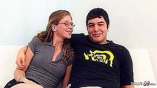 Loser Cuckold Bf Watches His Ginger Nerd Girlfriend Have Sexy With Bbc