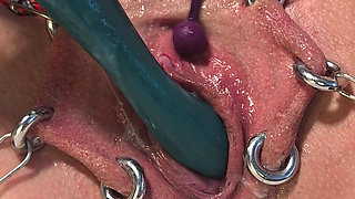 Dripping Creampie Orgasm of My Pierced Pussy