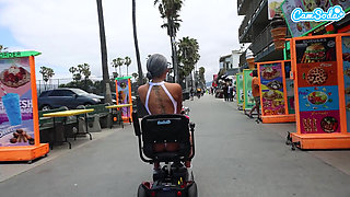 Fit MILF Taking a Public Pounding by a BBC on the Beach in California