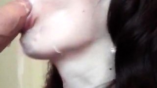 Groer Schwanz Blowjob und Sperma schlucken fr deutsche MIL