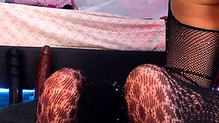 Stacked brunette goes solo toys and masturbation