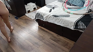 Sexy Wife Workout at Home Naked.