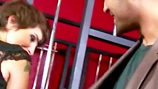 While visiting a sadomasochism studio - Adreena Winters is fucked by her manager