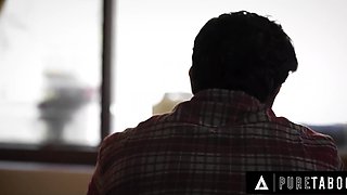 Buxom Laney Grey sucks two cock and begs for more