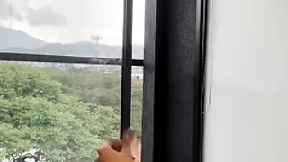 Michell Garcia Cumshot With View