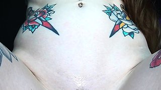 Petite small tit babe with perfect pussy masturbates