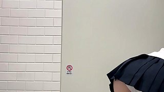 Japanese teen in school uniform