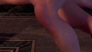 Sexy Blonde Trying to Hold the Plank Position While Getting Anal - 3D Porn