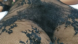 Hot MILF close up pussy under lingerie XXX Amateur