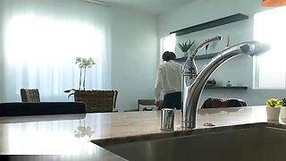 Sexy Asian maiden provides an erotic rimjob