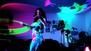 Neon Raver Lays a Clutch of Eggs in Uv Then Pushes Them All Out and Pisses: Ovipositor and Egg Play Seduction