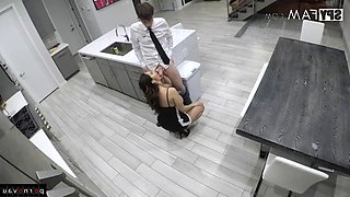 Stepmom Ava Addams Big Tits Bounce in Rion Kings Intimate Haircut Cumshot