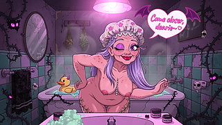 Bathroom Granny Ai Cartoon