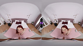 Horny Brunette Demands Fresh Cum From Shocked Dude - TmwVRnet