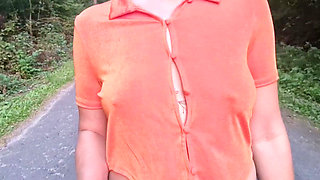 Erect Nipples Flashing Tits