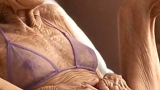 90 Year Old Mature Woman Has Multiple Orgasms in Bed with a Soaking Wet Pussy