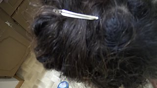 Maid with Huge Boobs Gets Covered in Cum by Her Boss