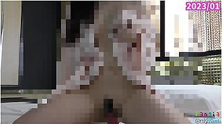 [hntai] Dildo Masturbation While Showing Fair Breasts Through The Gap In The Yukata [kimono] Japanes