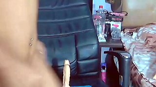 Asian with Big Tits Masturbates on Webcam - POV