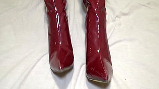 Black Pantyhose Bodysuit Boots