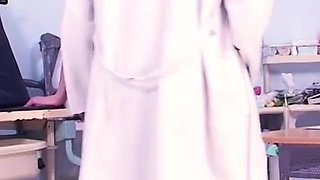 Hot skinny teen gets licked and fucked by perverted doctor