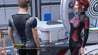 Stranded in Space - Holding Hands with Asian Scientist MILF