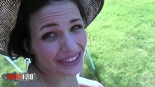 Priska Farel fucked in ass and pussy in the garden - MMM100