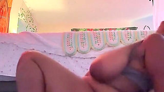 Sexy Big Tit Ebony Ride Her Pussy Hard with Huge Dildo