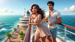 Shipwrecked Stepmom and Stepson Ignite Steamy Passion on a Tropical Island Paradise (ai Generated)