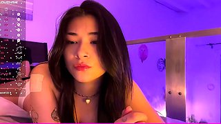 Cute Asian Chubby Teen Wild Dildo Masturbation