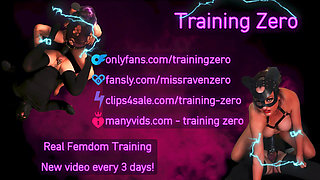 Training Zero Exercising my Femdom Slave Outdoors