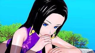 One piece boa hancock, luffy fuck boa hancock, boa hancock feet