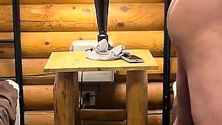 190cm 100kg Chinese Stud Celebrates Xxxmas by Fucking Married Chinese MILF in a Cabin