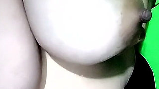 Intense Big Boobs Pressing & Full Pussy Reveal Solo Tease