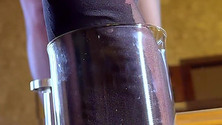 Humiliating Golden Tea for the Boss - Socks & Panty Infusion