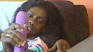 Black Pearl Purple Vibrator Fucking