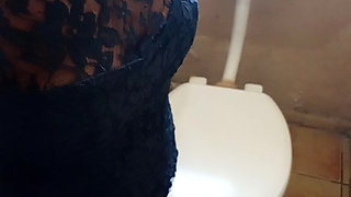 Black Slut Doggystyle and Blowjob White Man in Black Sexy Dress