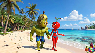 Episode 4 - Cute Pineapple Girl and Sweet Avocado Man Sharing Gentle Tropical Moments AI Hentai