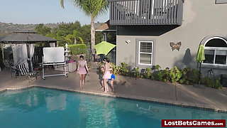 Reciting the National Anthem in a Wacky Wild Strip Game Show