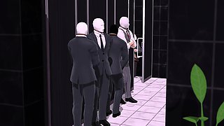 Fumika Sagisawa relieves her sexual urges in the toilet