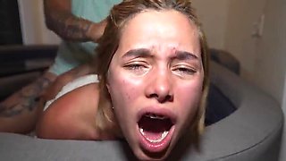 My BFF's beau is cuckold on her with me, he makes me leap on his gigantic firm boner