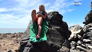 Beach suck off and doggystyle with a nudist - insatiable